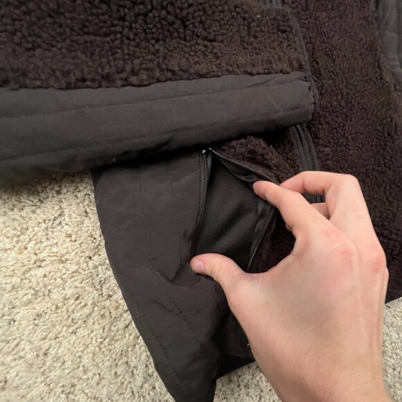 Predator Jacket Women’s Medium Chunky Fleece Full Zip Long Sleeve Brown Soft - Picture 5 of 10